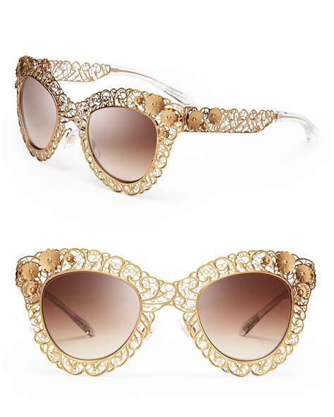 brille braun gold damen dolce gabbana|Women's sunglasses: cat eye, floral, square .